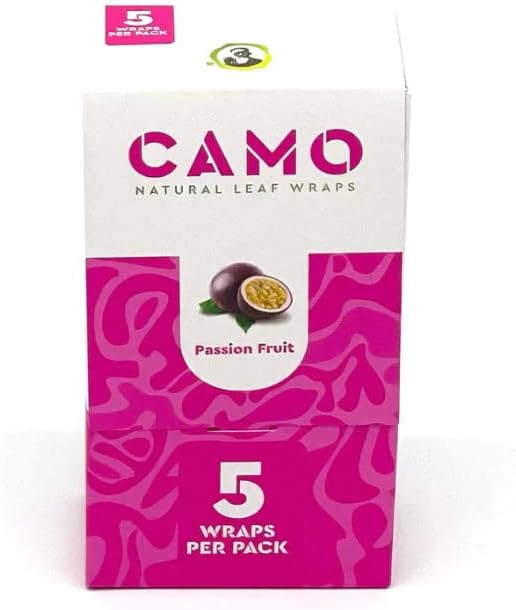 Afghan Hemp Camo Natural Leaf Wraps Box (125 wraps per box)