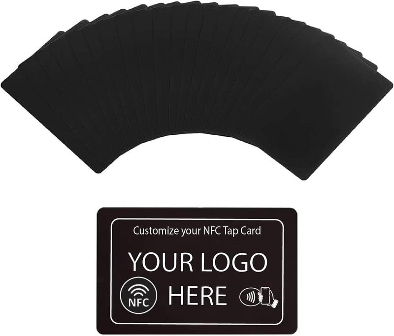 The Sticker Cartel Customizable NFC Tap Card with Color & Gloss Finish - Personalize with Your Logo - Pre-programmed for Linktree, Instagram, Social Media, or Any Website Link