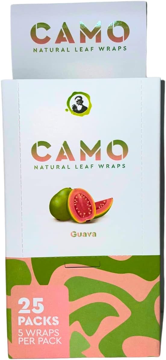 Afghan Hemp Camo Natural Leaf Wraps Box (125 wraps per box)