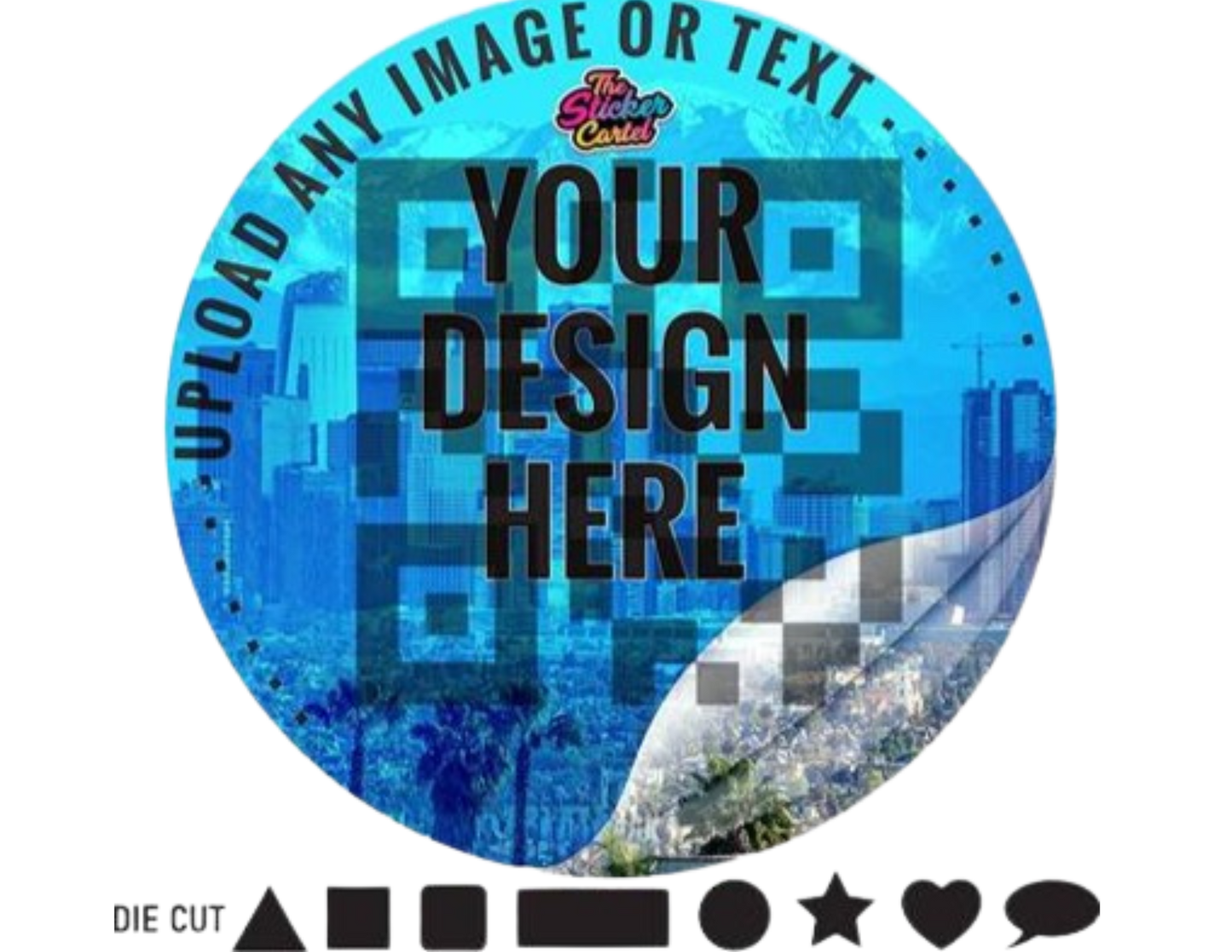 *NEW* Custom QR CODE Sticker Cartel Labels | Your Custom Personalized QR CODE Label Stickers | Insert Text Name Image and Photo | Ideal Decals for Stock and Gifts and Christmas Presents | Contains 100 Custom Labels