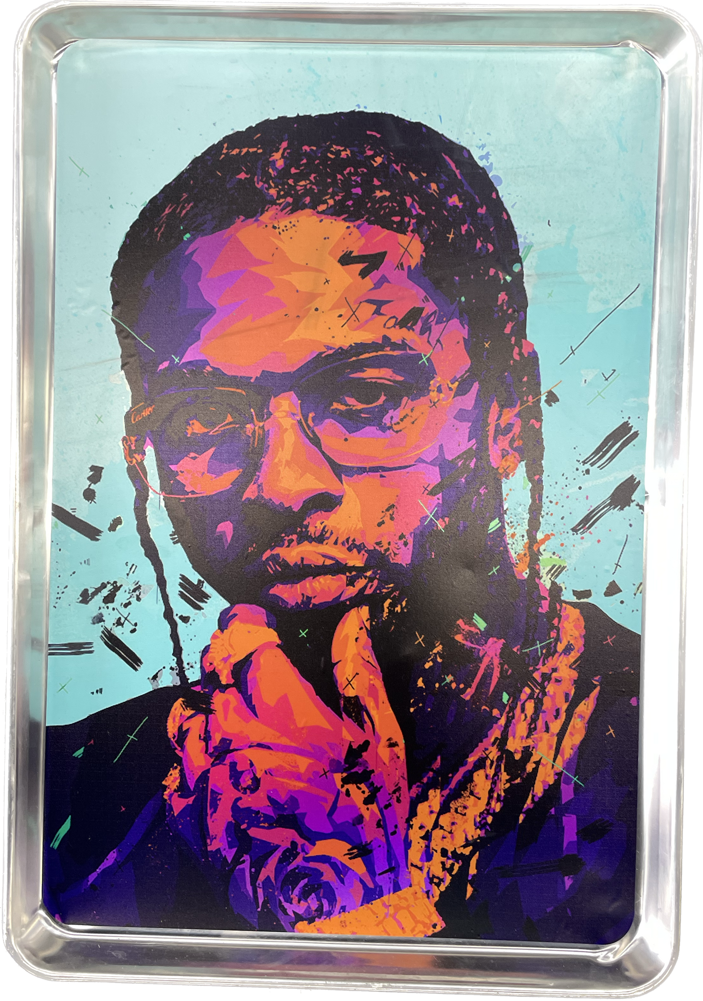 The Sticker Cartel Holographic Design Metal Tray - 26" x 18"