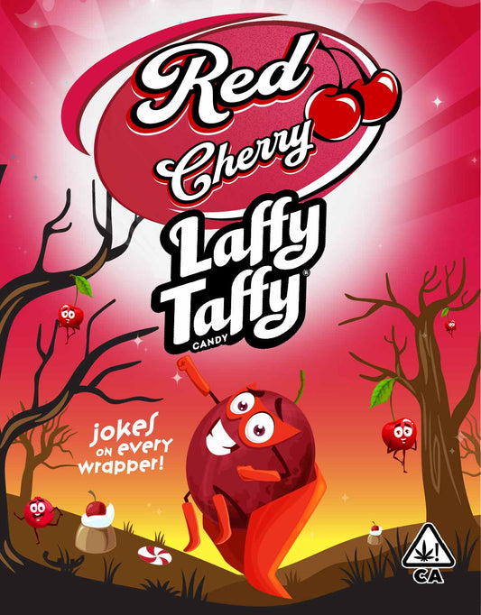 red cherry laffy taffy Mylar Pouches