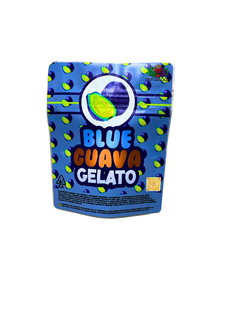 Blue Guava Gelato Mylar Bags