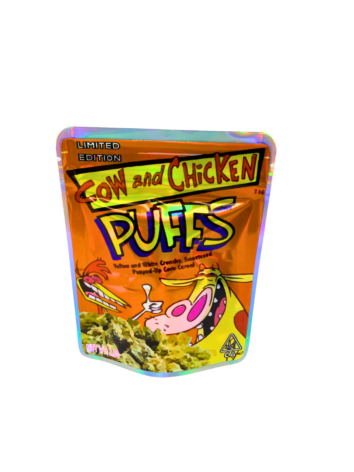 Cow and Chicken Puffs Mylar Bags