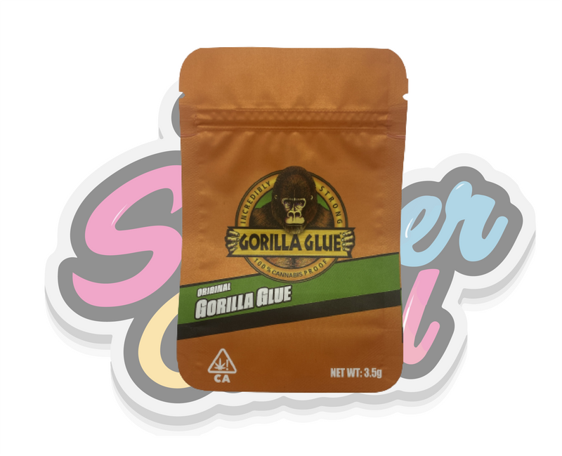Gorilla Glue Mylar Bags Pouches Pre-Labeled
