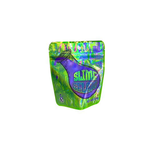 Slime Gelato Holographic Stickered Custom Designed Mylar Bags