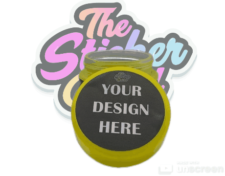 CUSTOM JAR COLORS 1 oz WITH YOUR LOGO OR DESIGN