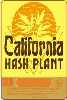 California Hash Plant Pre-Labeled