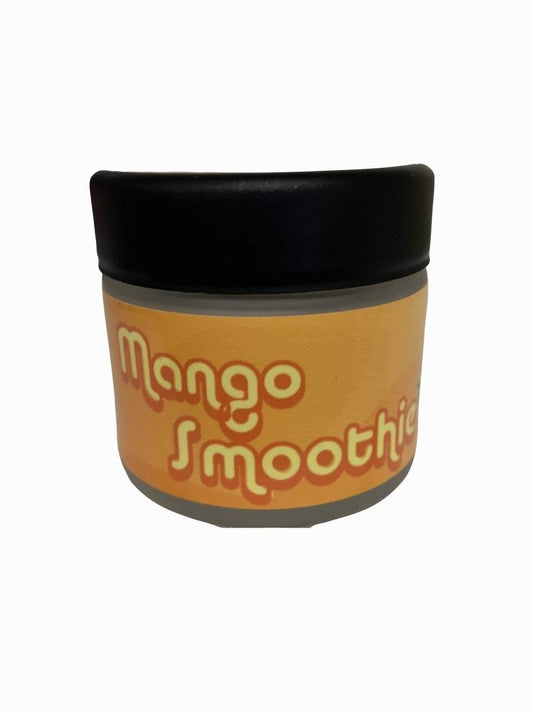 Mango Smoothie Glass Jars Pre-Labeled