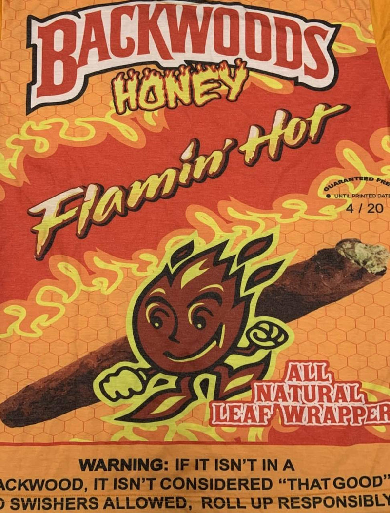 Flamin Hot Mylar Pouches Pre-Labeled
