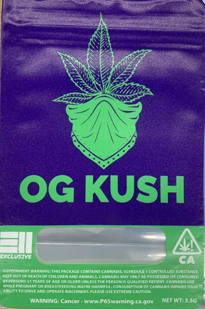 OGK Mylar Pouches Pre-Labeled