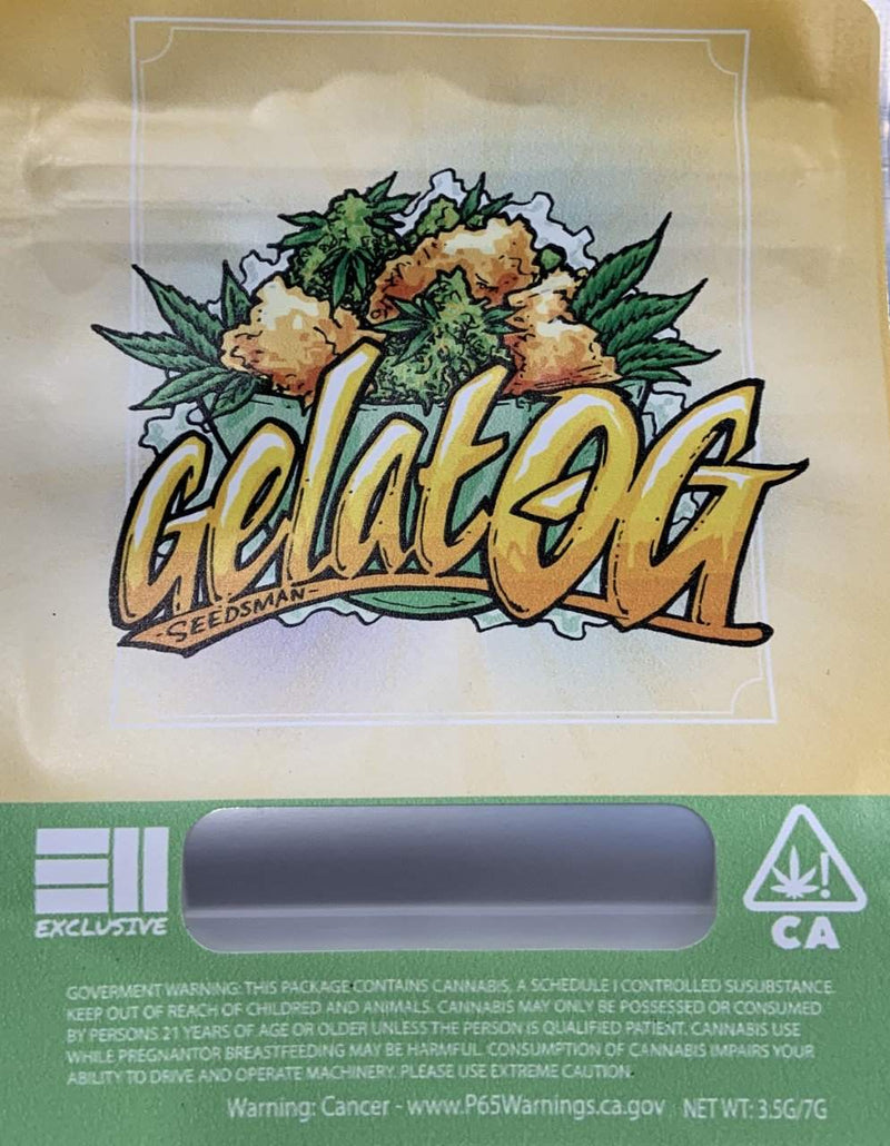 Gelato OG Bag Mylar Pouches Pre-Labeled